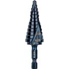Broca de degrau Klein Tools QRST14 Haste hexagonal de 3/16 a 7/8 polegadas Broca de degrau Klein Tools QRST14 Haste hexagonal de 3/16 a 7/8 polegadas