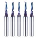 Broca de roteador CNC SpeTool 5PCS de flauta única 1/4 de haste 3,175 mm