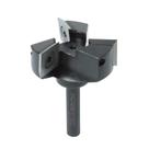 Broca de roteador POWERTEC Slab achatando 1/4 de haste, 3 asas, 1,5 cm