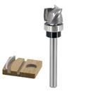 Broca de roteador Spiral Flush Trim SICWOOD, 1/4 de diâmetro