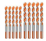 Broca De Torção Triangular Fura Tudo 6mm-8mm Kit 10 unidades Broca De Torção Triangular Fura Tudo 6mm-8mm Kit 10 unidades