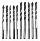 Broca De Torção Triangular Fura Tudo 6mm 8mm Kit 10 Unidades