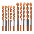 Broca De Torção Triangular Fura Tudo 6mm 8mm Kit 10 Unidades Broca De Torção Triangular Fura Tudo 6mm 8mm Kit 10 Unidades