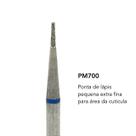 Broca diamantada brilho pm700 extra fina área da cutícula