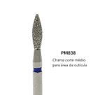 Broca diamantada brilho pm838 cutícula unhas lixa elétrica