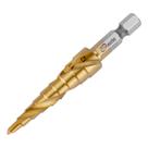 Broca escalonada, 4-5-6-7-8-9-10-11-12mm, aco rapido, professional, espiral, 1pc // mtx