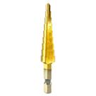 Broca Escalonada Para Aço Profissional Hss E Titânio 4-12mm Broca Escalonada Para Aço Profissional Hss E Titânio 4-12mm