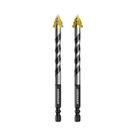 Broca Excêntrica Serrilhada De Quatro Arestas De 6-12mm Para Perfuração a Seco De Azulejo, Vidro,