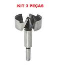 Broca Fresa para Dobradica em Madeira Bitola Kit 3 Peças 26mm Jomarca