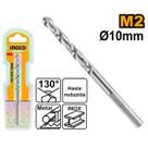 Broca Helicoidal HSS M2 10MM X 133MM Alto Desempenho INGCO