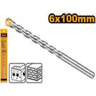 Broca Para Alvenaria Multimaterial Ingco 6 X 100mm DBM111061