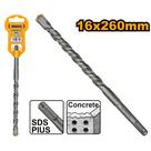 Broca SDS Plus 16mm x 260mm para alvenaria INGCO Broca SDS Plus 16mm x 260mm para alvenaria INGCO
