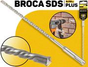 Broca Sds Plus 6x110mm Profissional P/ Perfuração Em Concreto Pedra E Alvenaria Furadeira Martelo Profissional Eda