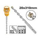 Broca SDS Plus Ponta Reforçada 20MM X 310MM para Alvenaria INGCO