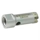 Broca Serra Copo Diamantada 19mm Rosca M14 para Esmerilhadeira Furos Limpos Telhas Tijolos Cêramica Azulejo