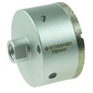 Broca Serra Copo Diamantada 75mm Rosca M14 para Esmerilhadeira Furos Limpos Telhas Tijolos Cêramica Azulejo