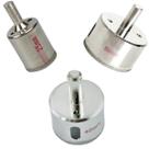 Broca Serra Copo Diamantada Furar Porcelanato Pedra Granito Mármore Pisos e Cerâmicas Kit 3 brocas