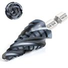 Broca Step Drill Matework M35 Cobalto, TiAlN, revestida com 9 tamanhos