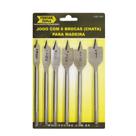 Brocas chatas para Madeira Jogo com 06 Brocas - FERTAK Brocas chatas para Madeira Jogo com 06 Brocas - FERTAK