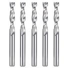 Brocas de roteador em espiral SpeTool, 5 peças, corte em cima, haste de 6 mm para marcenaria