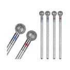 Brocas De Unha Redondas Pequenas De 5mm Com Ponta De Diamante Para Limpeza De Cutículas, Para