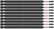 Brocas elétricas para aparafusar BOSCH ITSQ26B, pacote com 10 cm, quadrado 2