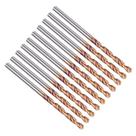 Brocas helicoidais de metal duro PATIKIL 2 mm, 10 unidades, 130 Brocas helicoidais de metal duro PATIKIL 2 mm, 10 unidades, 130