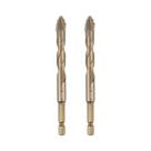 Brocas Hexagonais de Aço de Titânio 1/4" - Para Alvenaria, Vidro, Cerâmica e Tijolo Brocas Hexagonais de Aço de Titânio 1/4" - Para Alvenaria, Vidro, Cerâmica e Tijolo