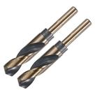 Brocas Twist uxcell 22 mm de nitreto preto e titânio dourado