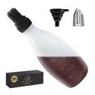 Brocha de silicona para untar con dispensador de aceite para cocinar - Negro