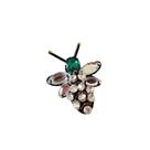 Broche Abelha Bordada com Pedras - Broche Abelha Bordada com Pedras -