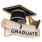 Broche, alfinete, boné de formatura e liga de esmalte Diploma, 3x2,5 cm Broche, alfinete, boné de formatura e liga de esmalte Diploma, 3x2,5 cm