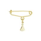 Broche Alfinete Santa Nossa Senhora Aparecida Banho de Ouro Broche Alfinete Santa Nossa Senhora Aparecida Banho de Ouro
