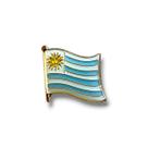 Broche Bandeira Uruguai Oficial Pin Diplomático Montevidéu