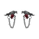 Broche Black Crow Love Deepspace Sylus, Pingente De Colar De Rubi Para Cosplay, Alfinete De Corsage,
