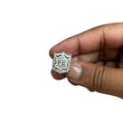 Broche Bóton Escudo da Fé Prateado - 10 Unidades