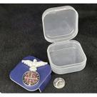 Broche Botton Com Medalha São Bento + Caixinha Espirito Santo
