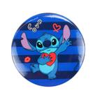 Broche Botton Redondo Stitch 4x4cm - Disney