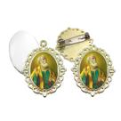 Broche com Relicario Dourado São Pedro Terno Noivo lapela Qualidade Resinado Alto Padrão Casamentos Broche com Relicario Dourado São Pedro Terno Noivo lapela Qualidade Resinado Alto Padrão Casamentos