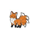 Broche Cute Nove Caudas Cartoon Animal Alloy 2x2,7 cm Broche Cute Nove Caudas Cartoon Animal Alloy 2x2,7 cm