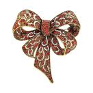 Broche de arco cravejado de strass feminino, acessórios de roupas da moda alfinetes joias