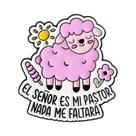 Broche De Esmalte Com Versículo Bíblico De Fé Religiosa Cristã De Páscoa Em Espanhol: O Senhor É Meu