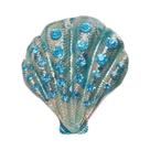 Broche De Estrela-do-mar Esmaltado Unissex Feminino Com Pérola E Concha, Acessório De Joalheria Para