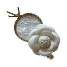 Broche De Flor Camélia De Veludo Com Laço, Estilo Colegial Feminino, Alfinetes Para Colarinho De Broche De Flor Camélia De Veludo Com Laço, Estilo Colegial Feminino, Alfinetes Para Colarinho De