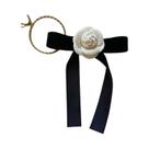 Broche De Flor Em Tecido De Veludo Para Mulheres, Estilo Colegial, Alfinetes Para Colarinho De