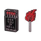 Broche De Halloween Com Tema De Terror E Esqueleto Punk, Em Formato De Caixa De Fósforos, Para Broche De Halloween Com Tema De Terror E Esqueleto Punk, Em Formato De Caixa De Fósforos, Para