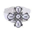 Broche de Strass e Pérolas Barrocas Luxuoso para Vestido de Festa e Casamento Broche de Strass e Pérolas Barrocas Luxuoso para Vestido de Festa e Casamento