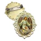 Broche Dourado Anjo da Guarda Terno Noivo lapela Qualidade Resinado Alto Padrão Casamentos