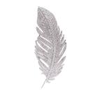 Broche Dtja Pena de Cristal com Strass 6,5x2,5 cm