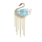 Broche Elegant Swan Blue Enamel Wings Strass Broche Elegant Swan Blue Enamel Wings Strass